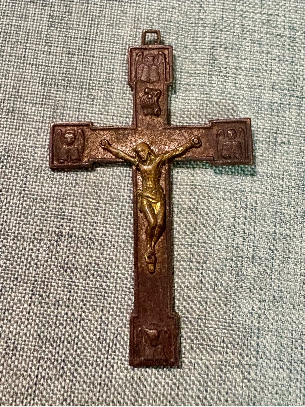 Vintage Pope Pius XII 1950 Holy Year Crucifix 4 Basilicas